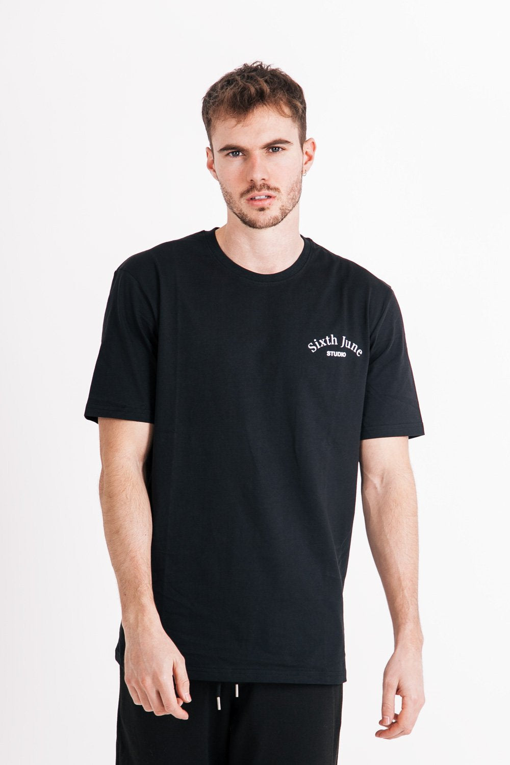 Sixth June - T-shirt studio imprimé noir