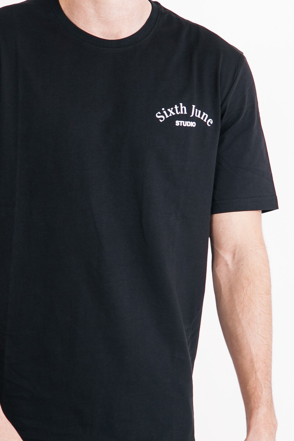 Sixth June - T-shirt studio imprimé noir