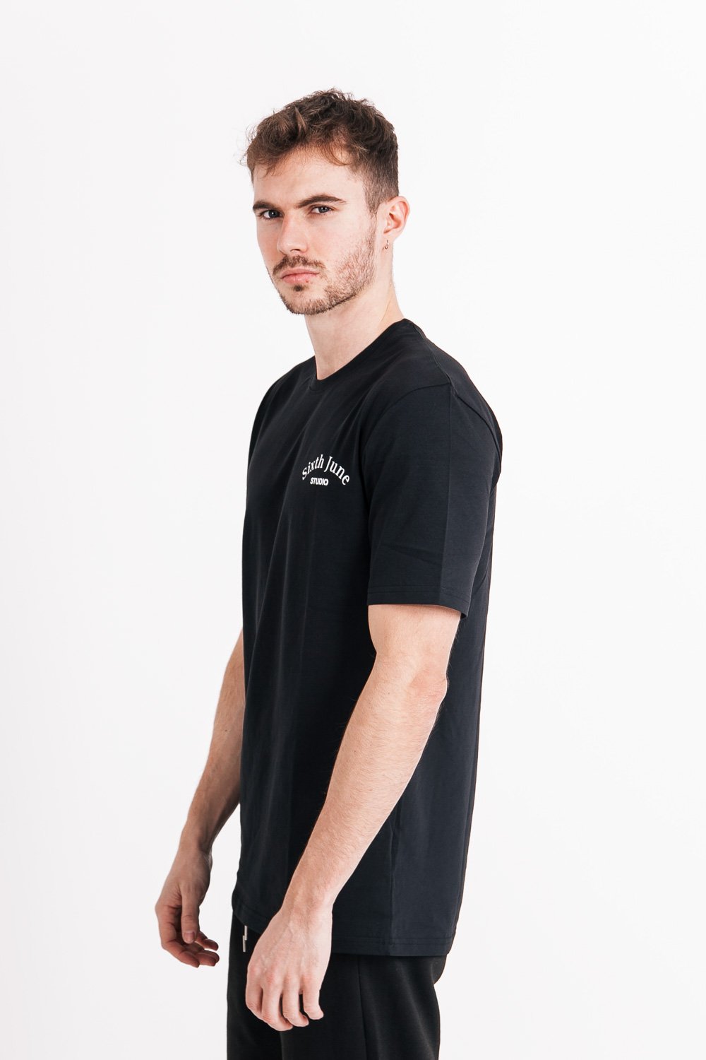 Sixth June - T-shirt studio imprimé noir