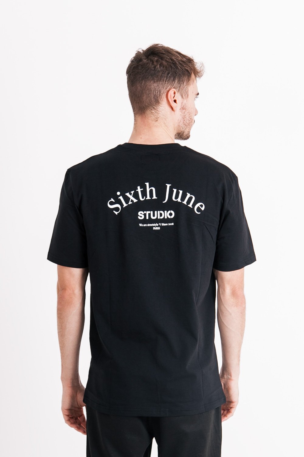 Sixth June - T-shirt studio imprimé noir