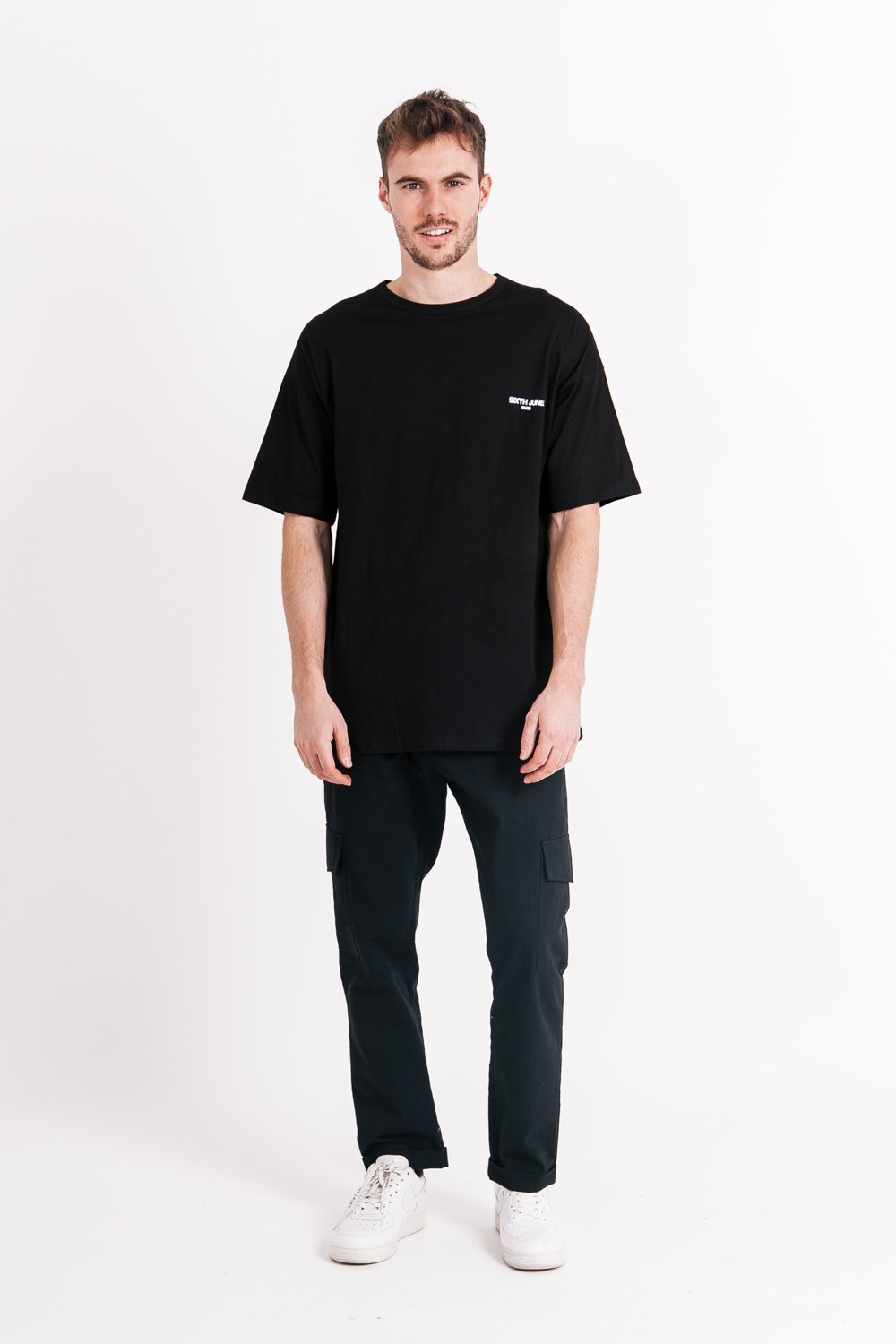 Sixth June - T-shirt studio imprimé noir