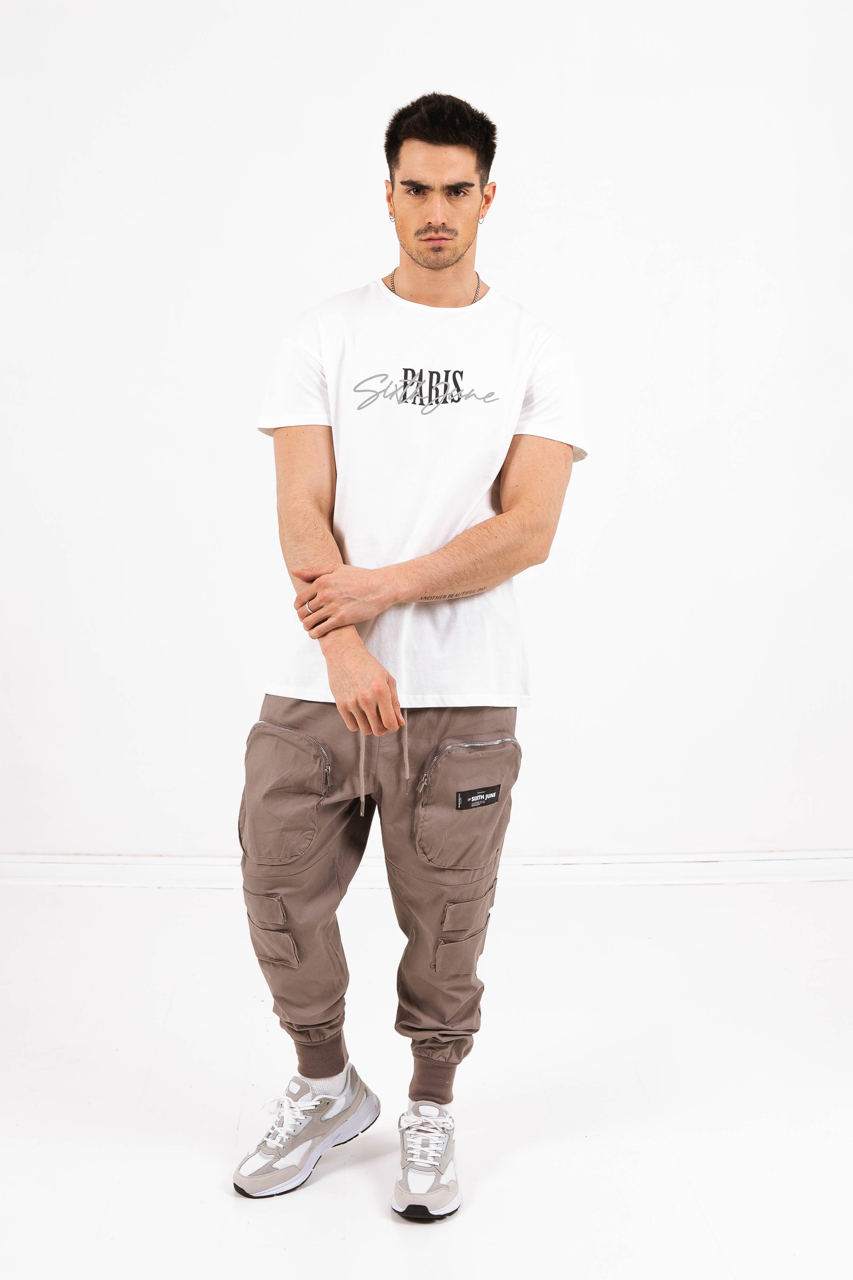 T-shirt Paris signature blanc