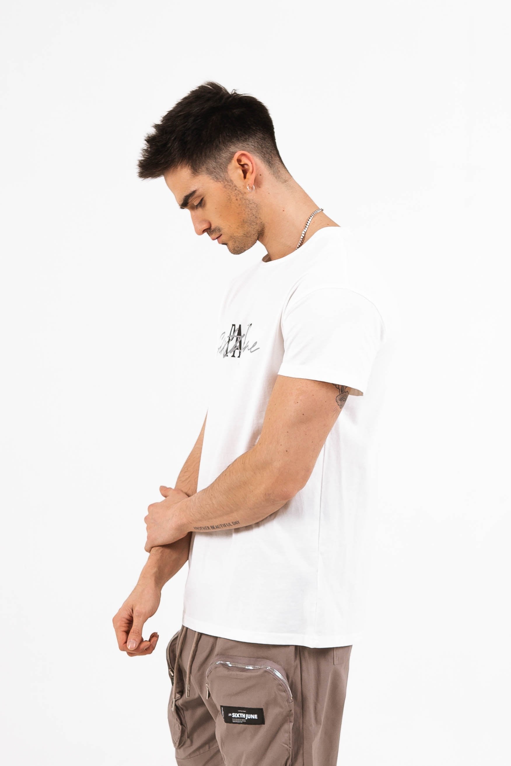 T-shirt Paris signature blanc