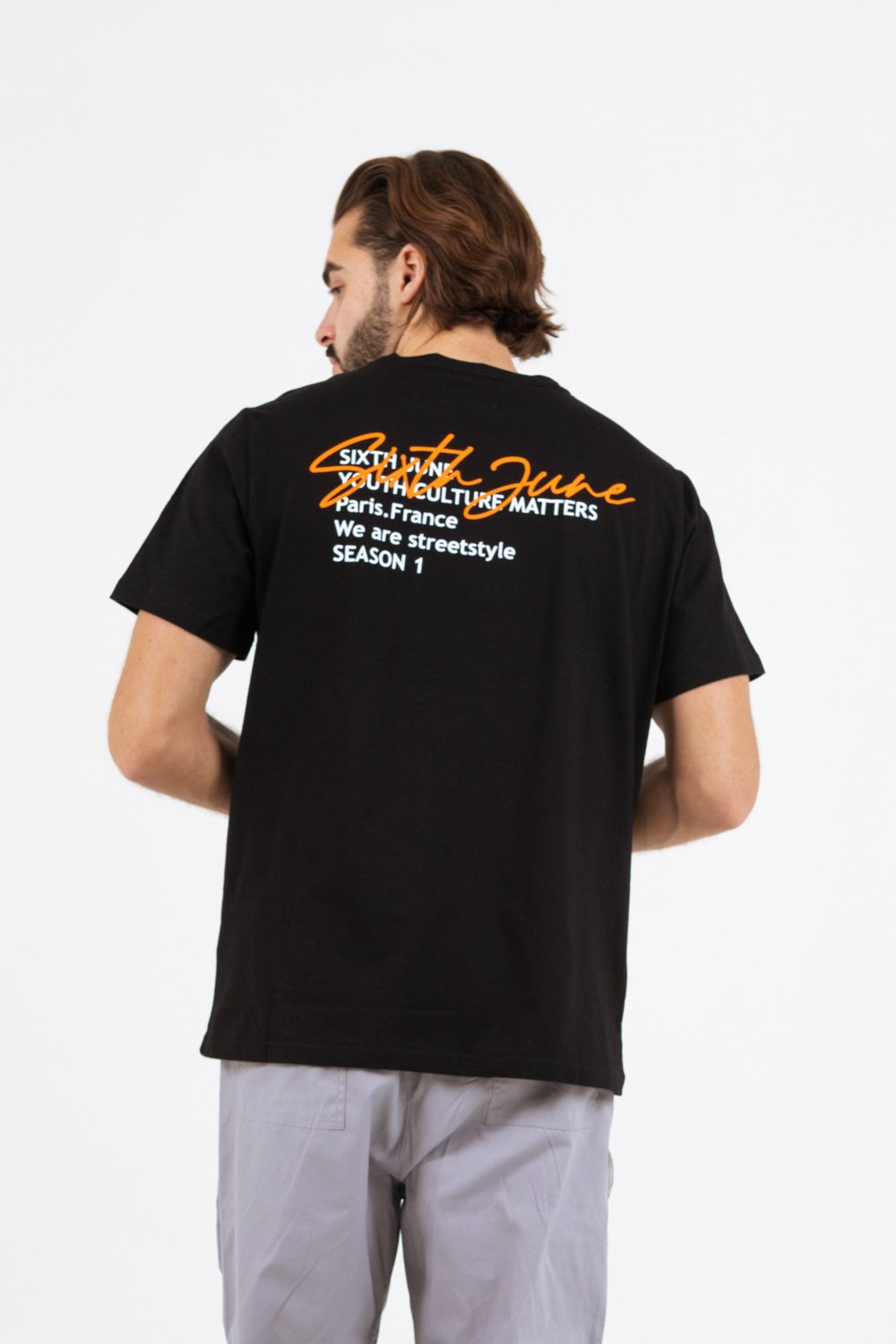 Back signature tshirt black