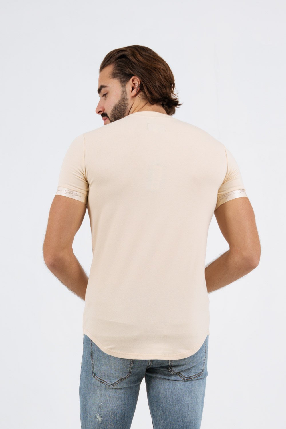Sixth June - T-shirt logo signature relief Beige