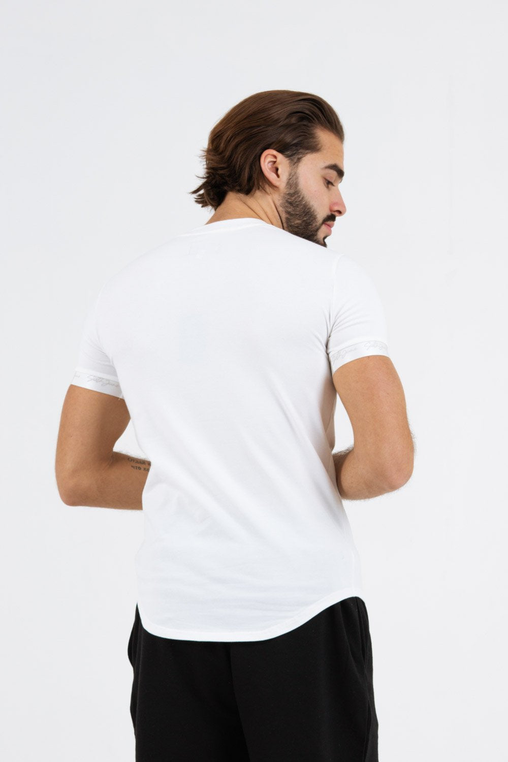 Sixth June - T-shirt logo signature relief Blanc