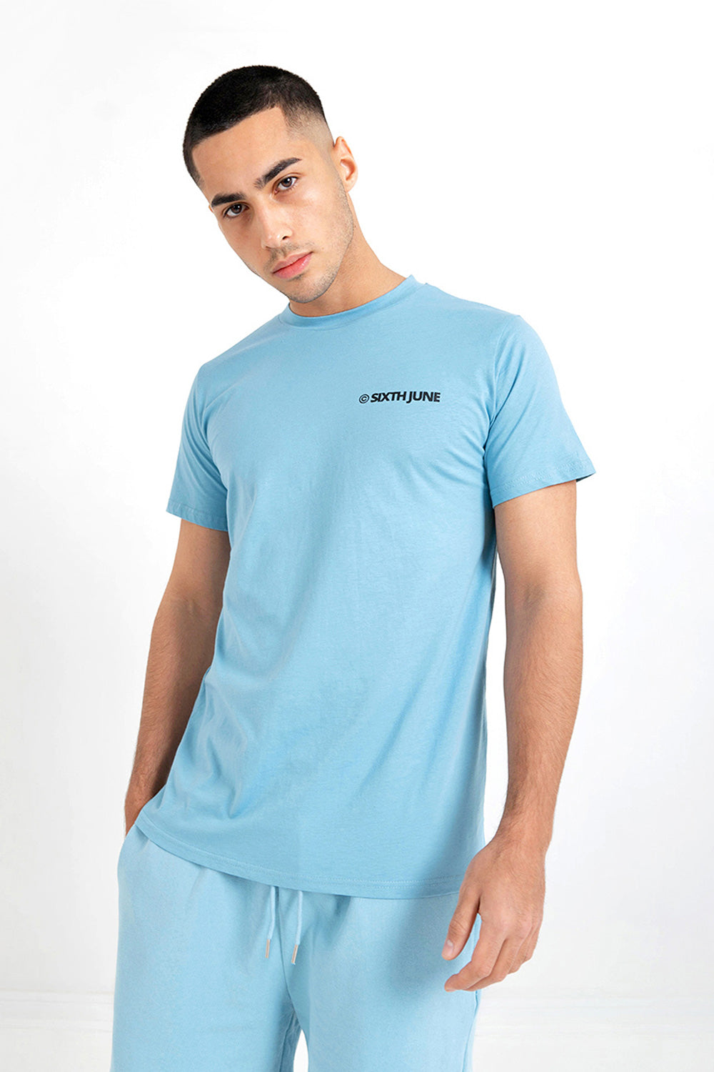 Sixth June - T-shirt essential logo Bleu clair