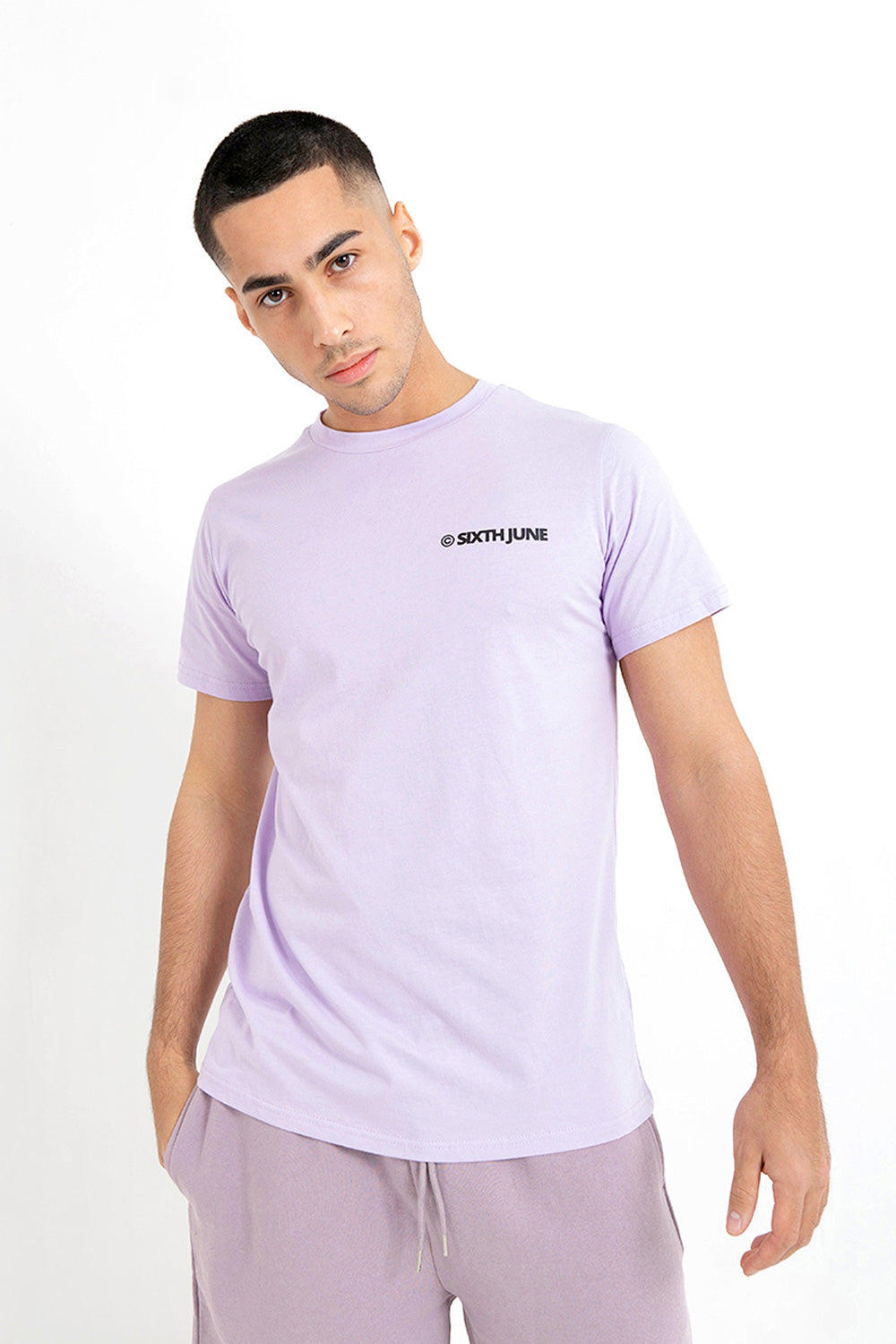 Sixth June - T-shirt essential logo Mauve
