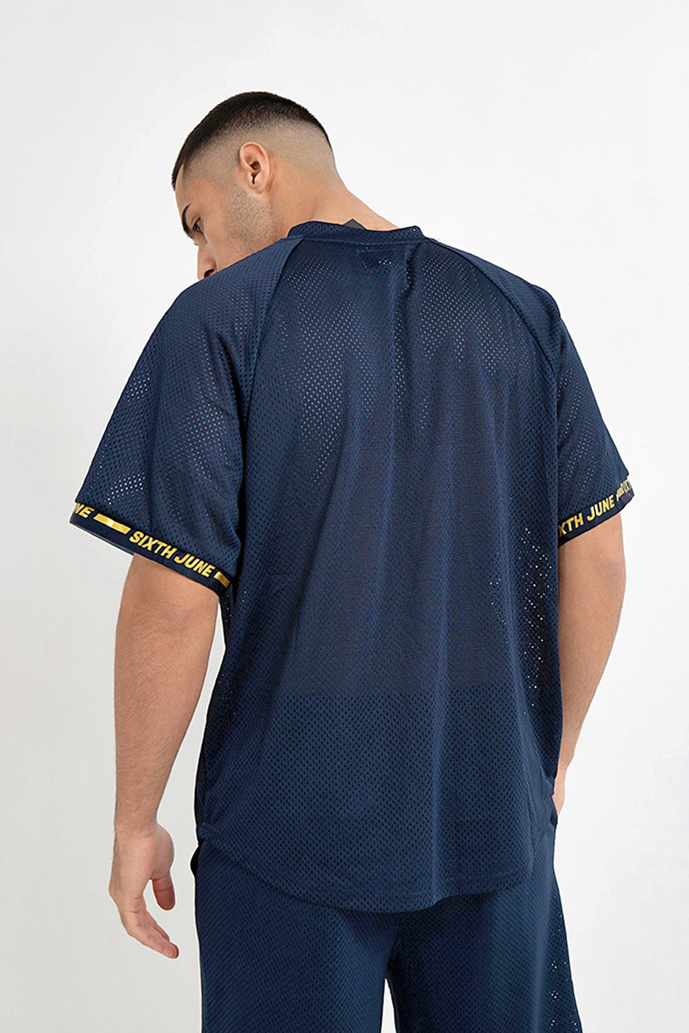 Sixth June - Maillot mesh numéro 10 Bleu foncé