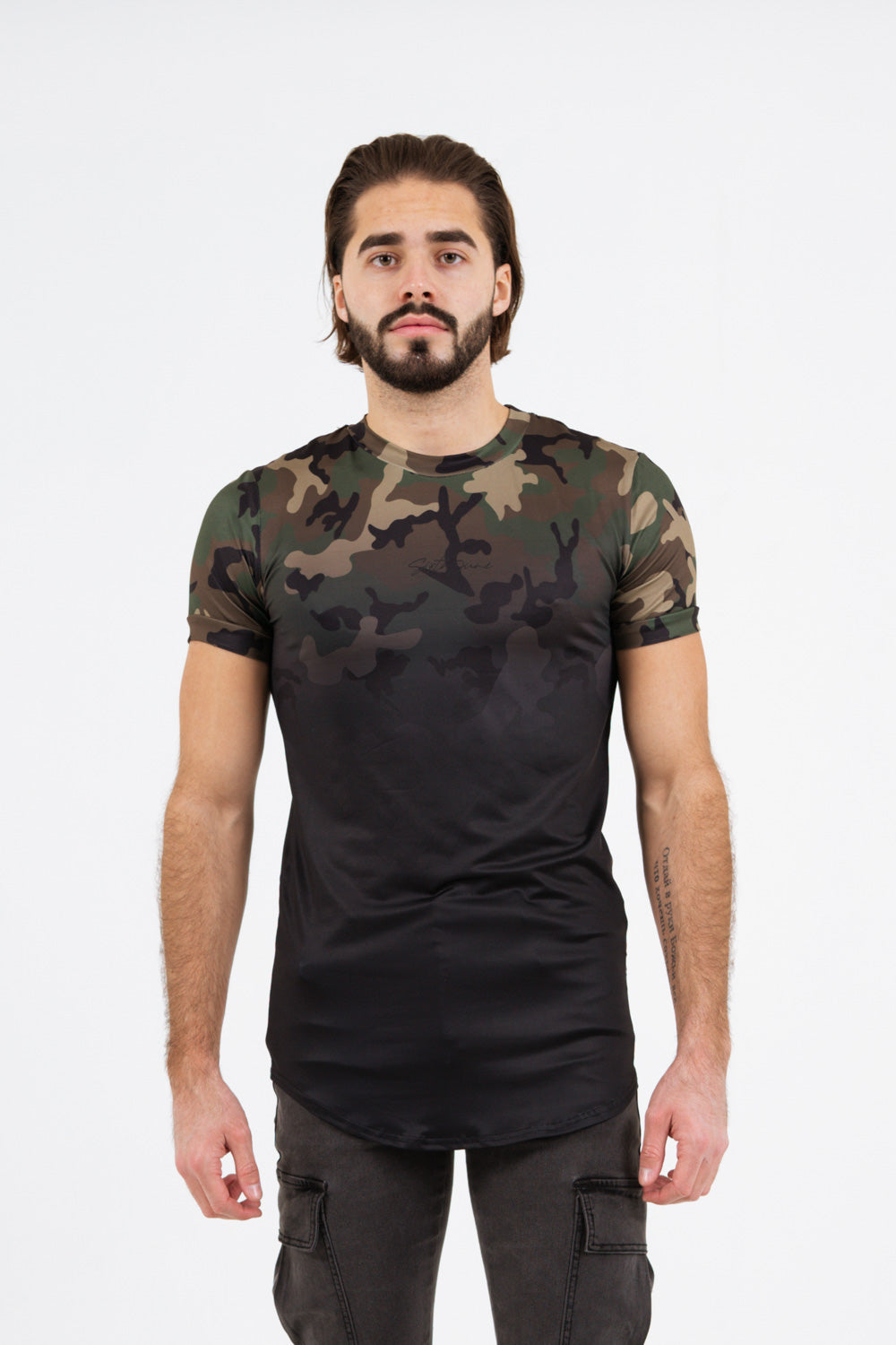 Sixth June - T-shirt camouflage dégradé kaki