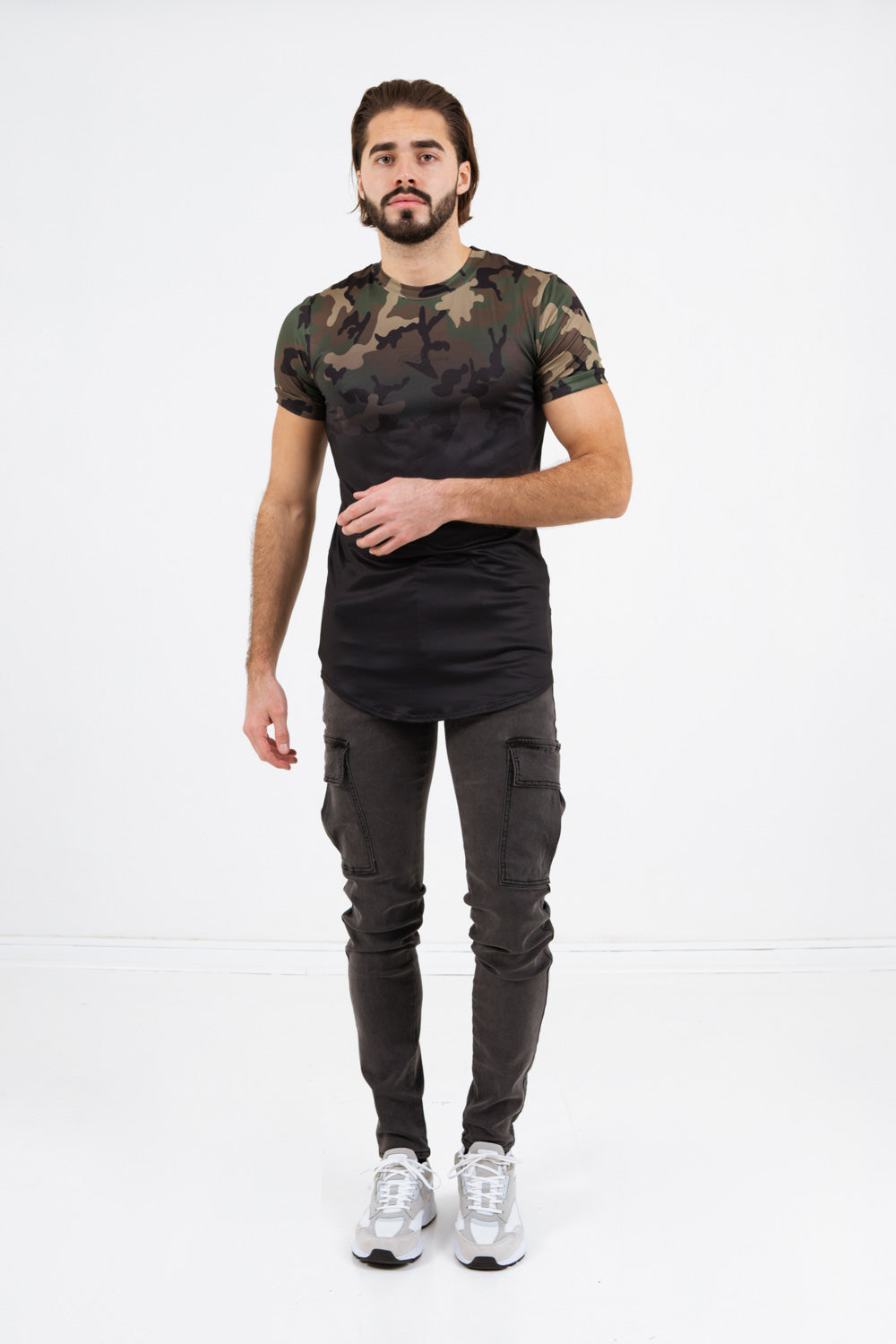 Sixth June - T-shirt camouflage dégradé kaki