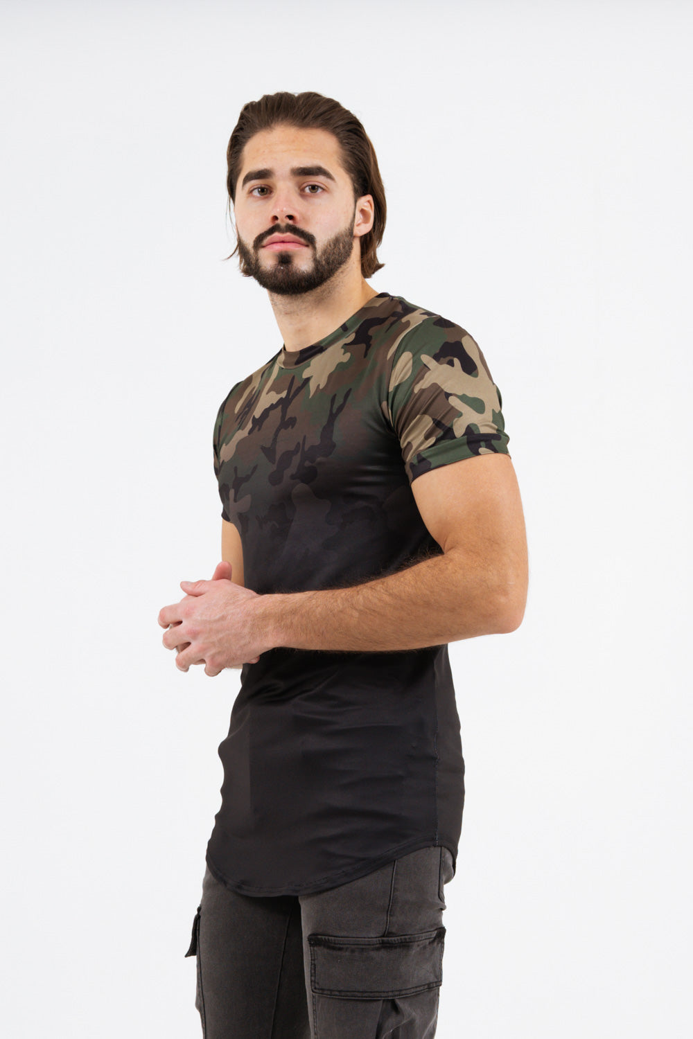 Sixth June - T-shirt camouflage dégradé kaki