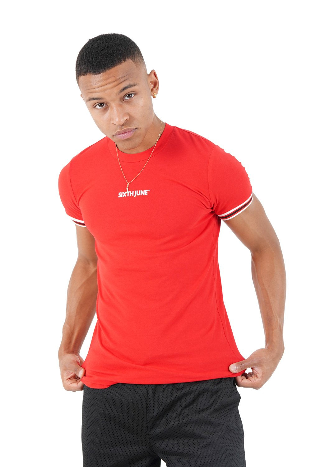 Sixth June - T-shirt sport stretch Rouge