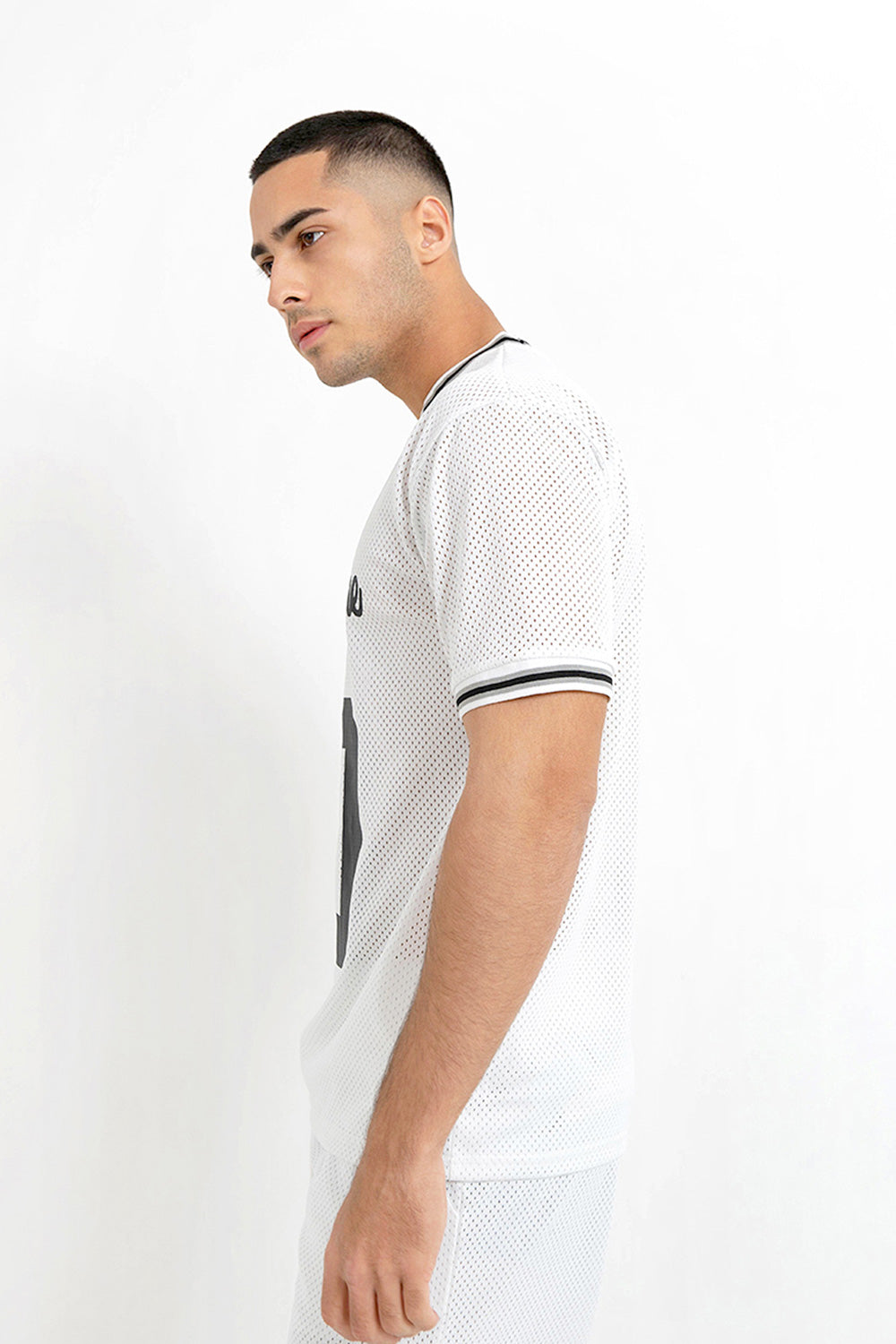 Sixth June - Maillot mesh numéro 10 Blanc