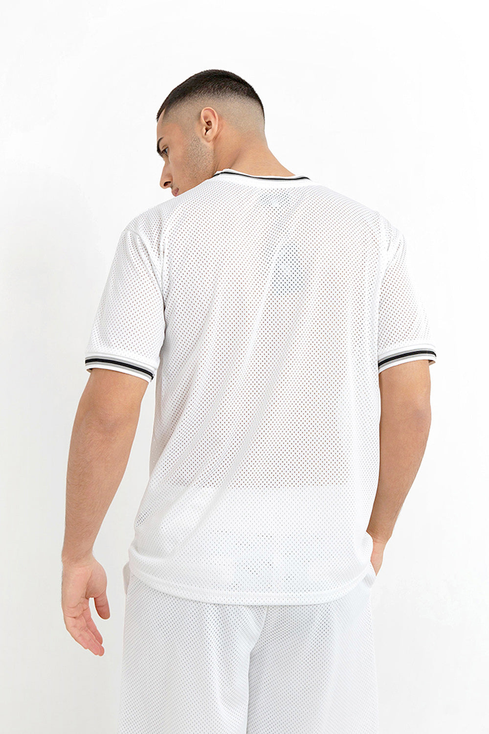 Sixth June - Maillot mesh numéro 10 Blanc