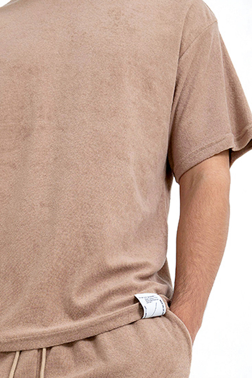Sixth June - T-shirt tissu bouclette Beige