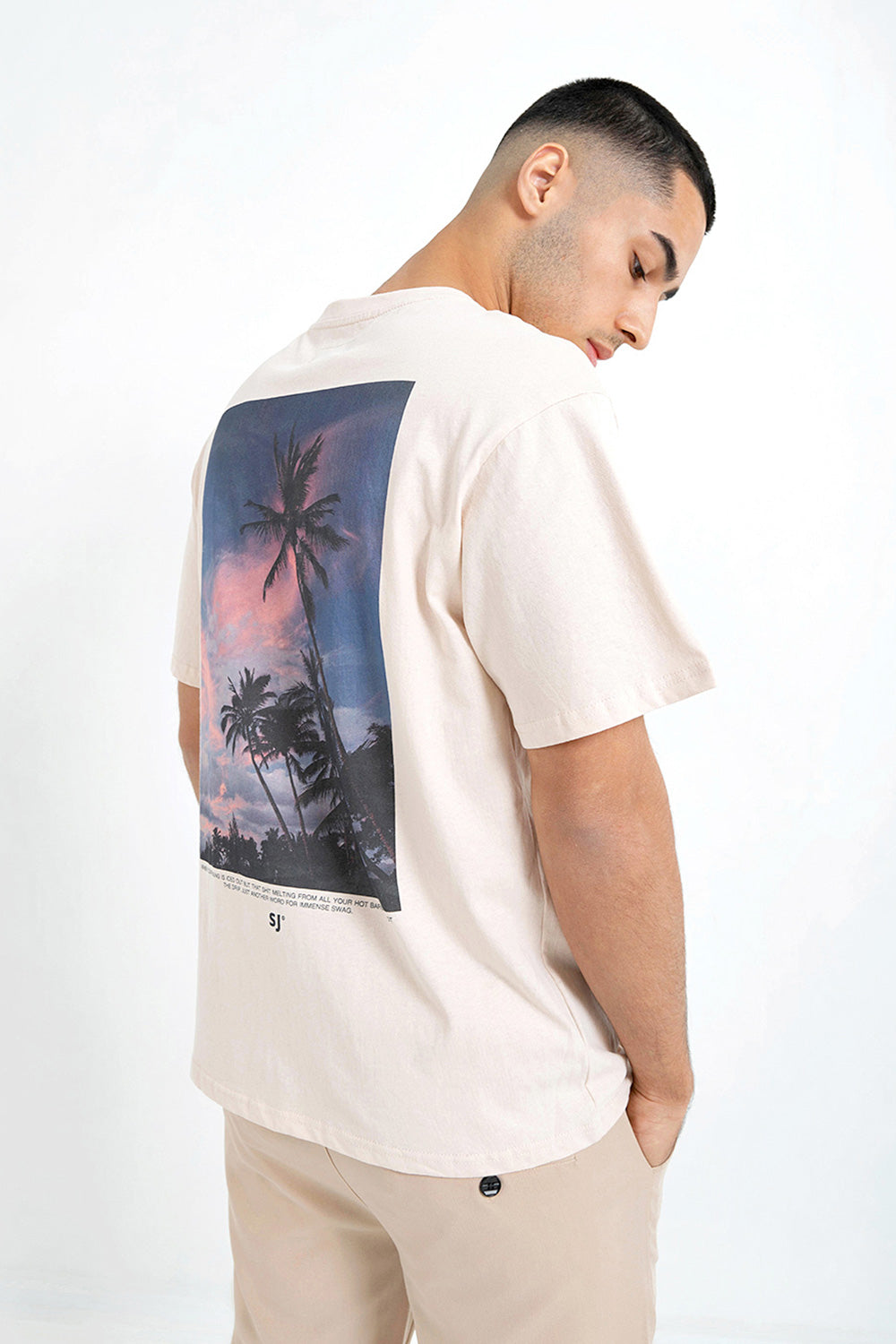 Sixth June - T-shirt nature tropique Beige