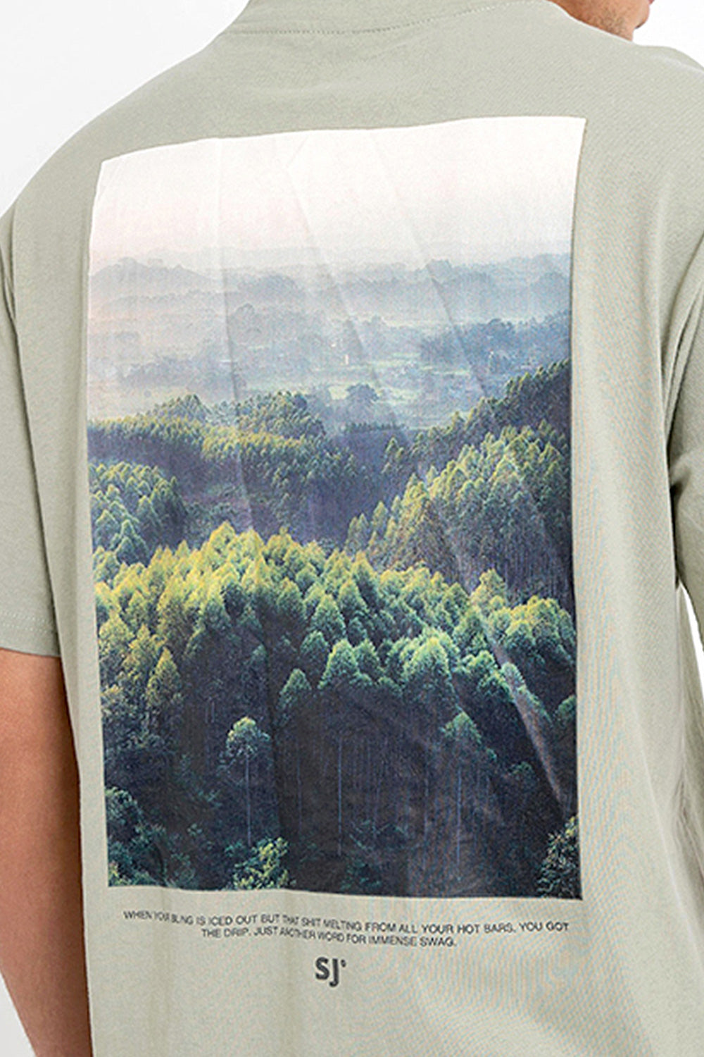 Sixth June - T-shirt nature forêt Vert Pastel