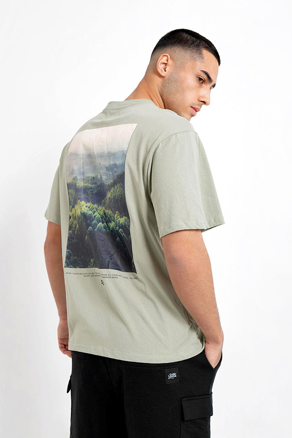 Sixth June - T-shirt nature forêt Vert Pastel