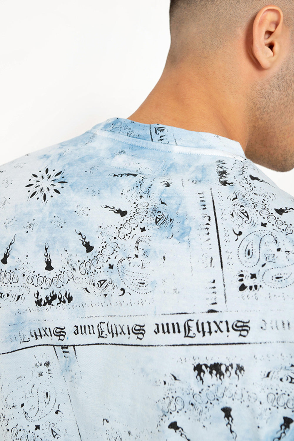 Sixth June - T-shirt tie dye bandana Bleu