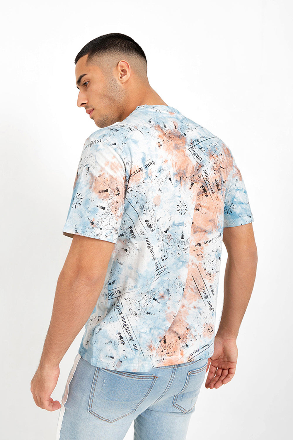 Sixth June - T-shirt tie dye bandana Orange