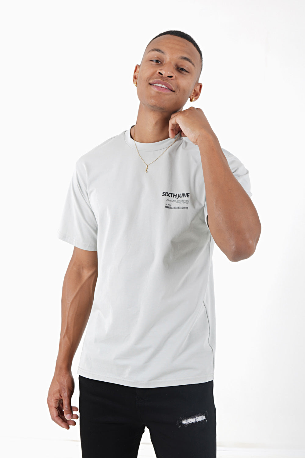 Sixth June - T-shirt barcode Vert