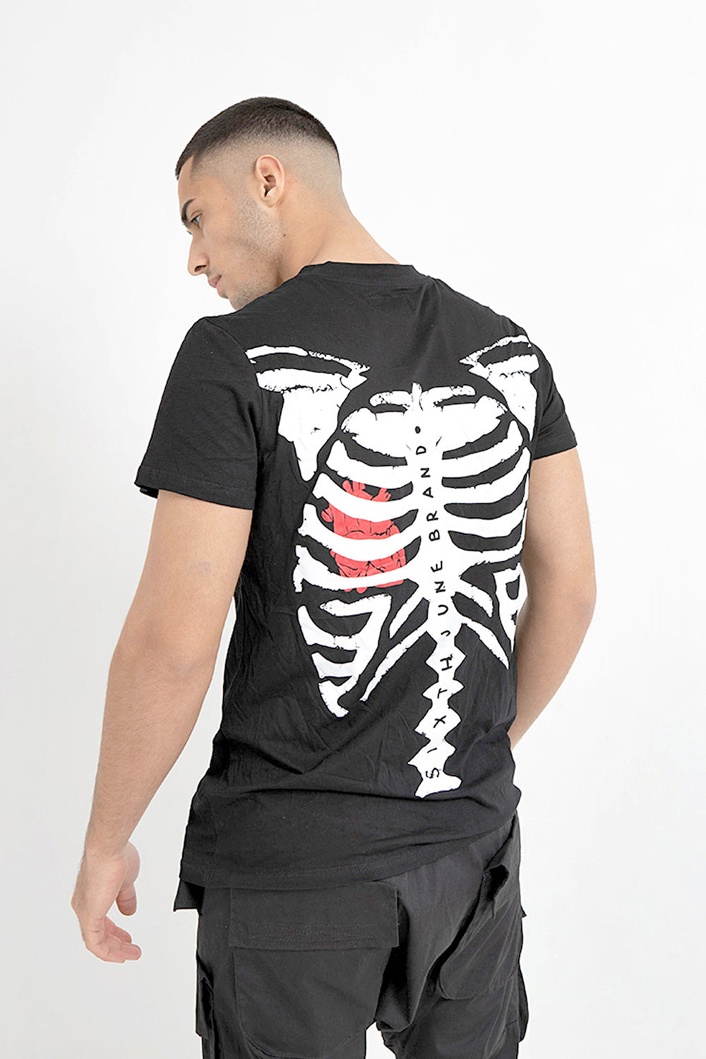 Sixth June - T-shirt squelette arrière Noir