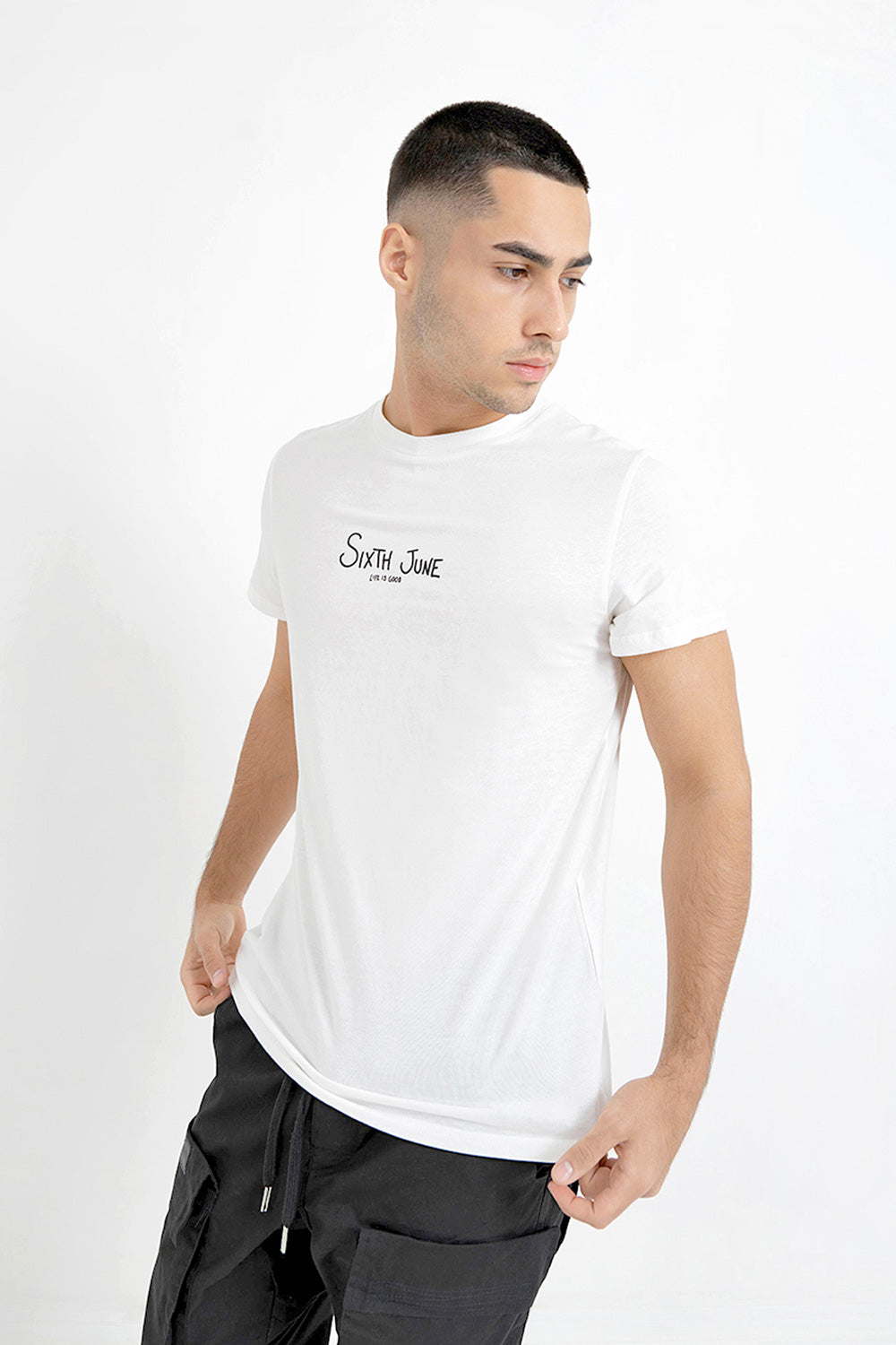 Sixth June - T-shirt squelette arrière Blanc