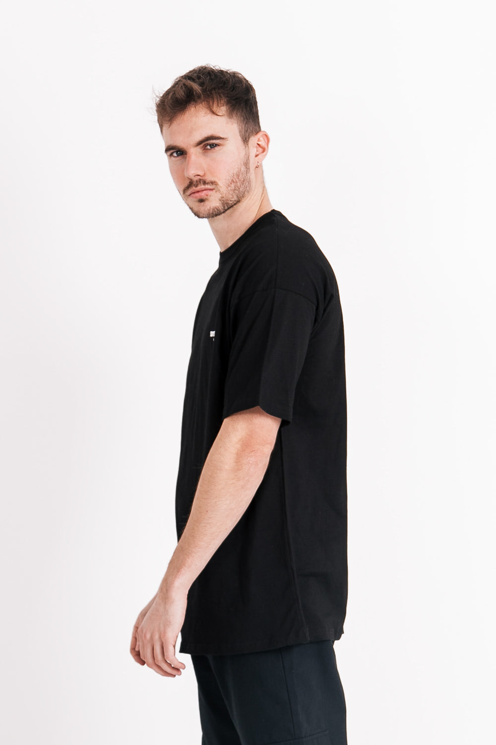 Sixth June - T-shirt manches courtes floral oversize noir