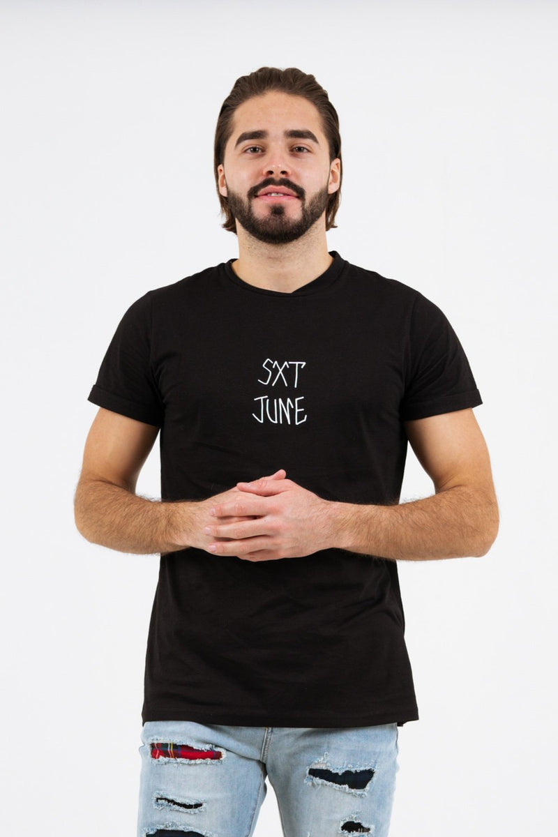 Sixth June - T-shirt imprimé tête de mort Noir Blanc