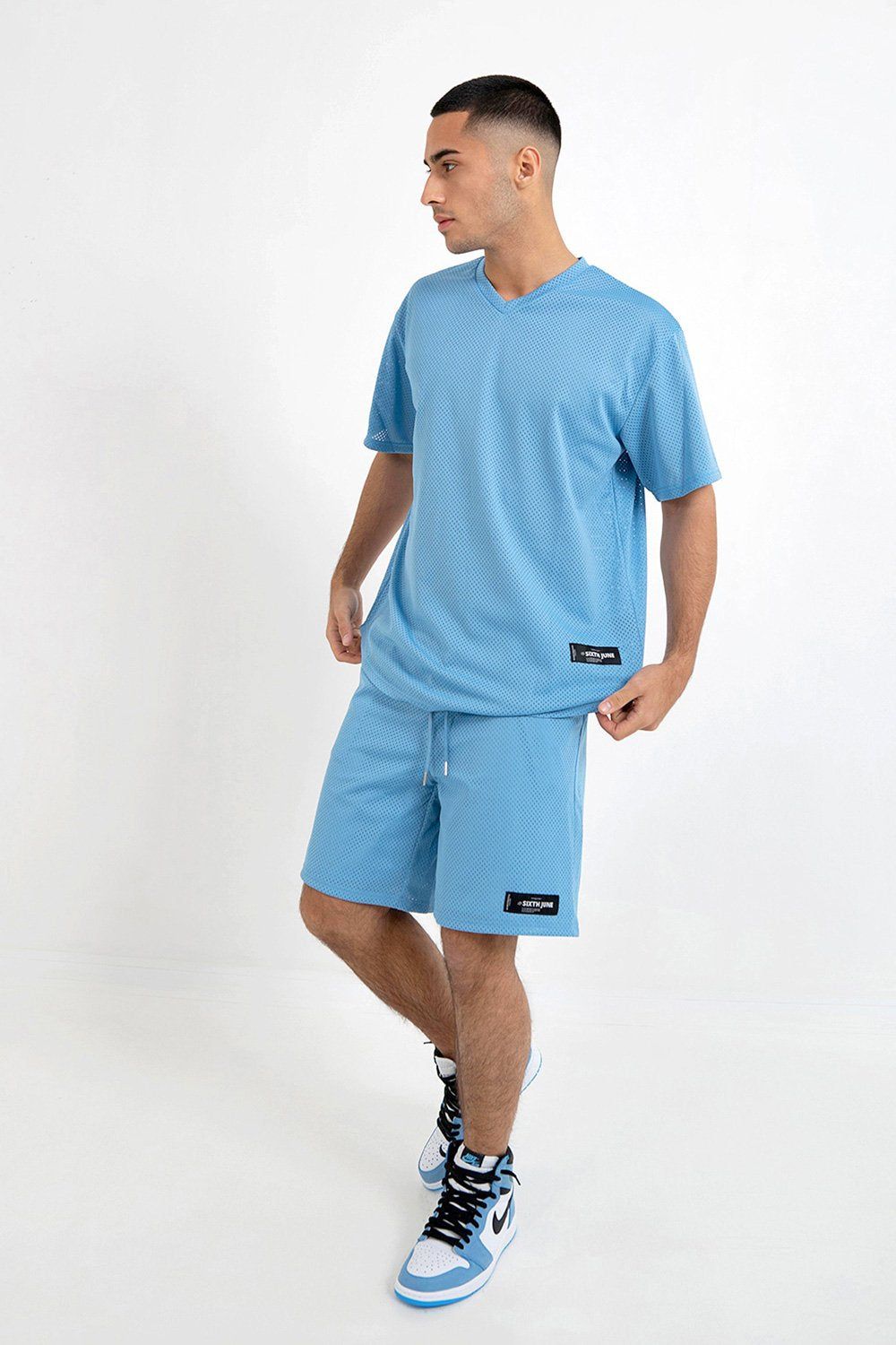 Sixth June - Maillot mesh logo bleu