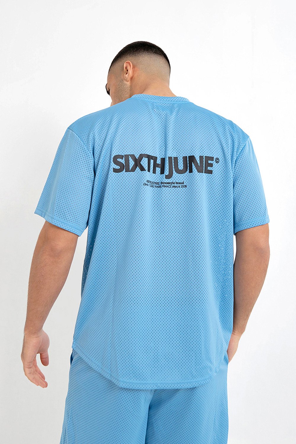 Sixth June - Maillot mesh logo bleu