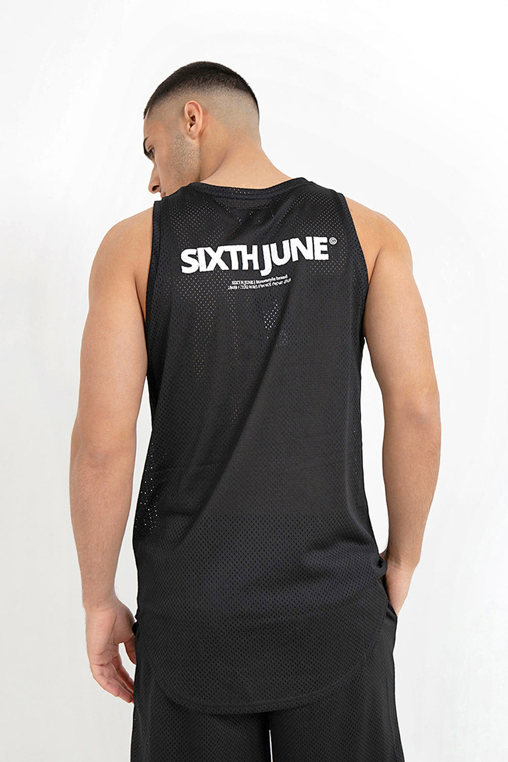 Sixth June - Débardeur maillot mesh Noir