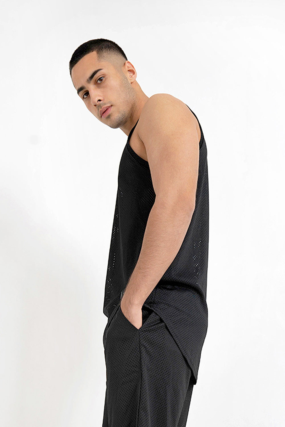 Sixth June - Débardeur maillot mesh Noir