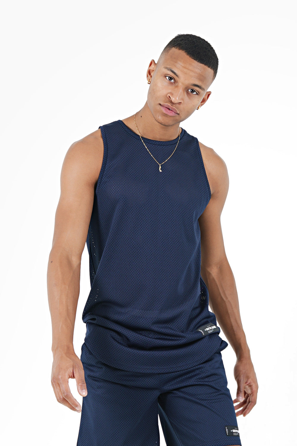 Sixth June - Débardeur maillot mesh Bleu foncé