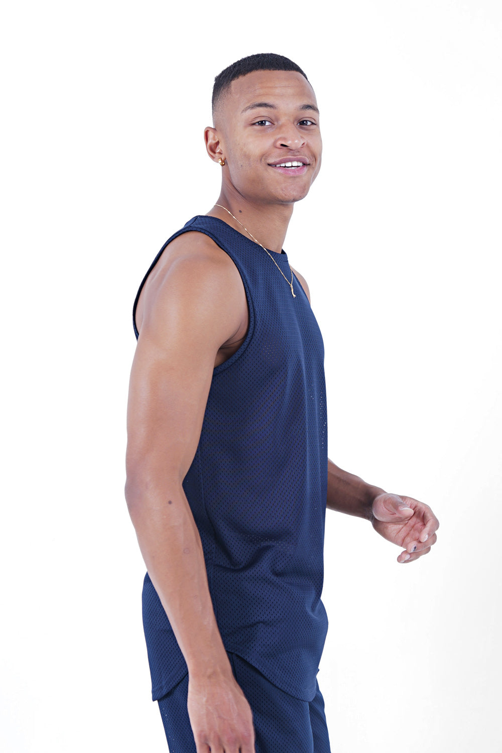 Sixth June - Débardeur maillot mesh Bleu foncé