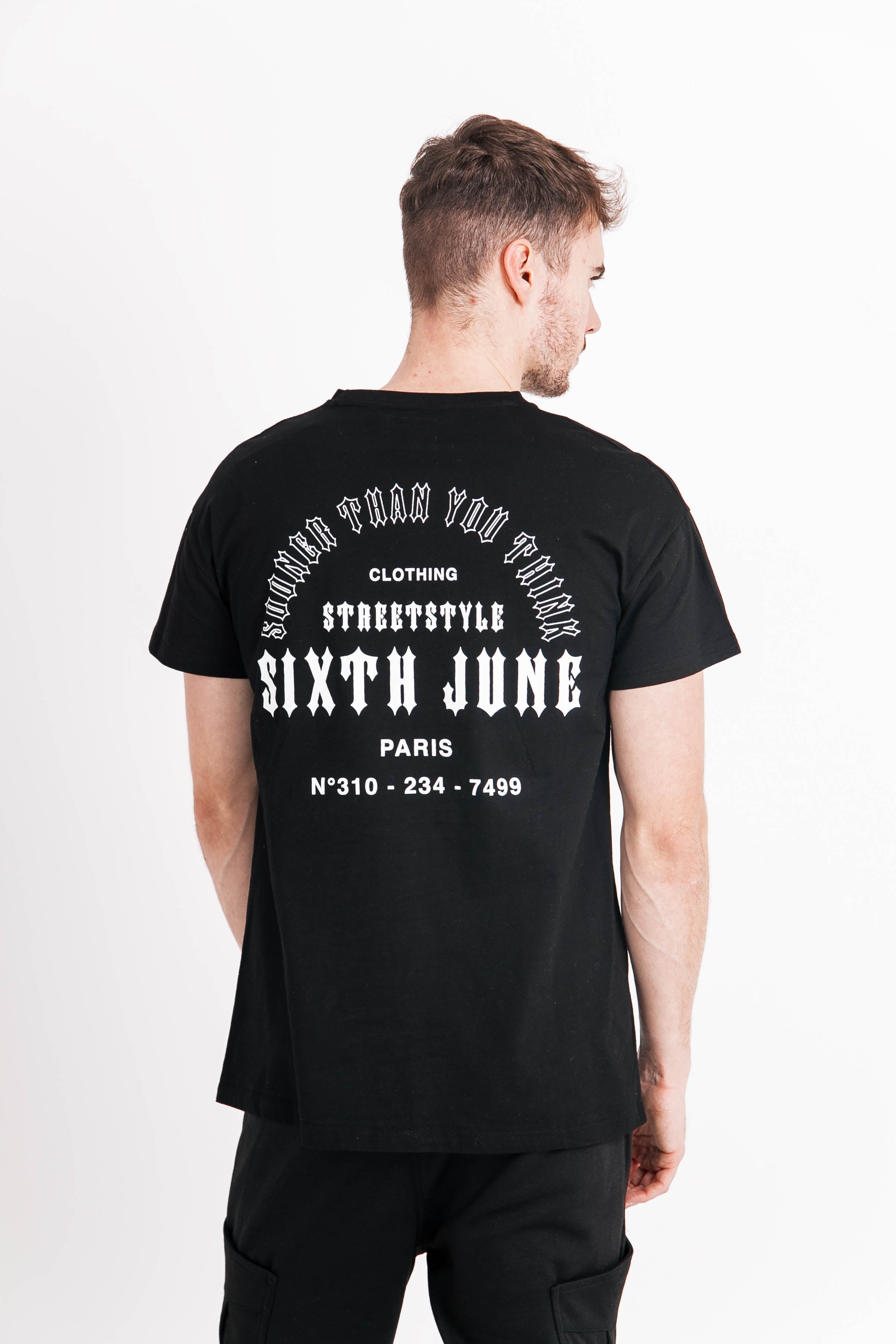 Sixth June - T-shirt Sooner than you think noir
