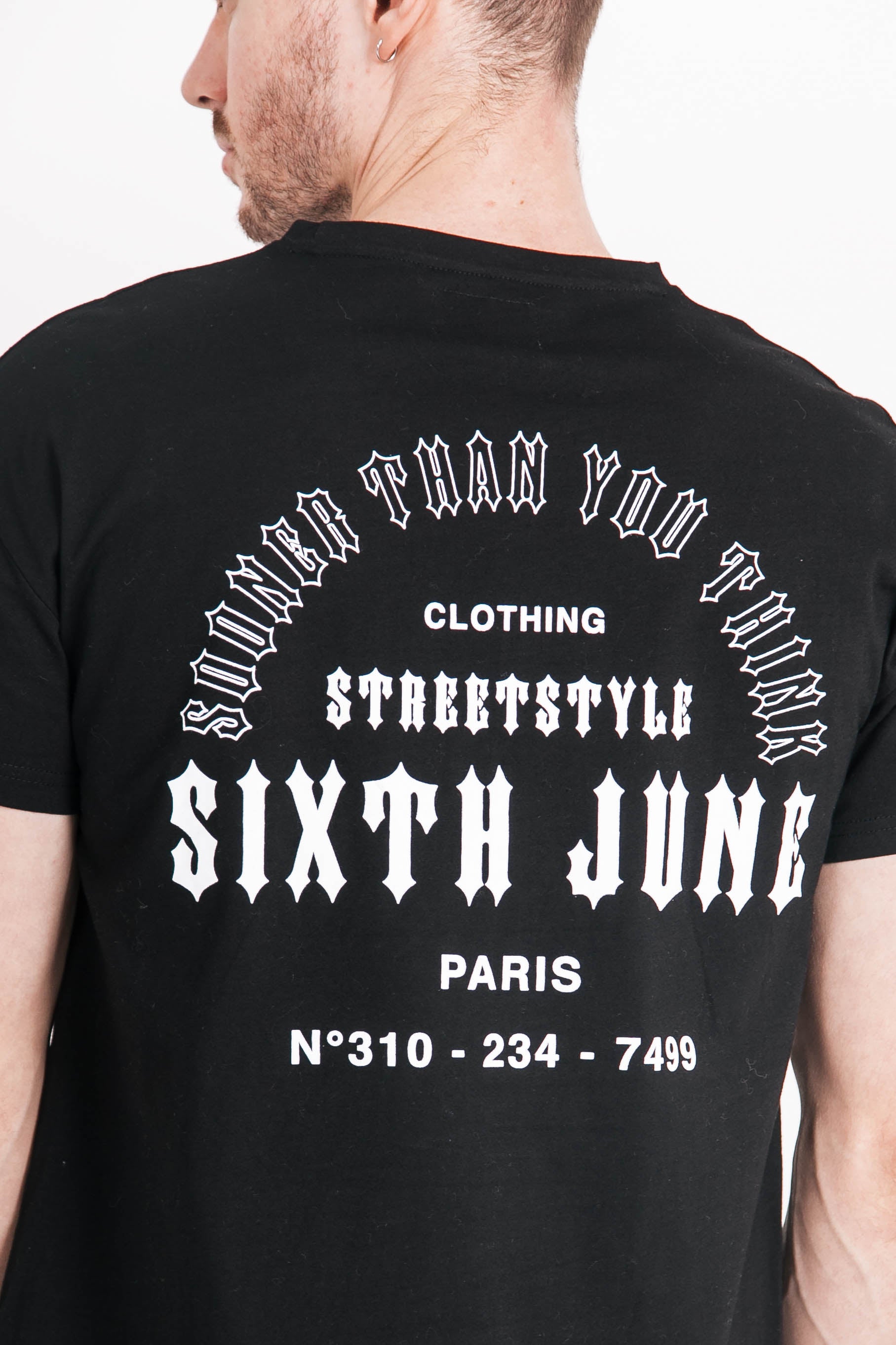 Sixth June - T-shirt Sooner than you think noir