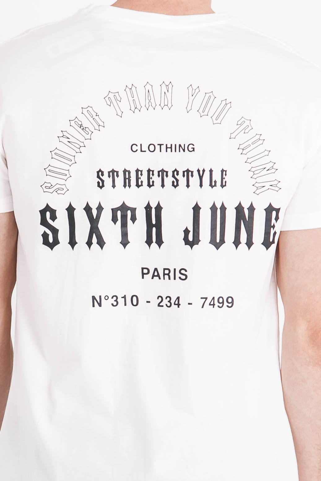 Sixth June - T-shirt manches courtes gothique dos blanc