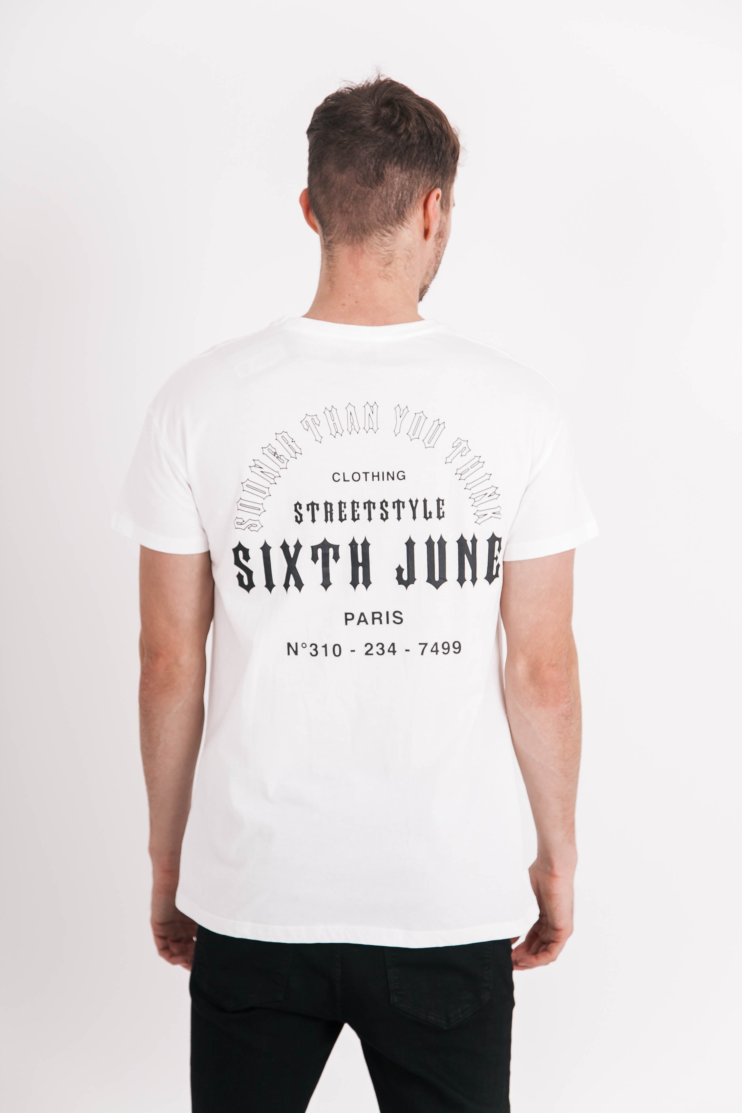 Sixth June - T-shirt manches courtes gothique dos blanc