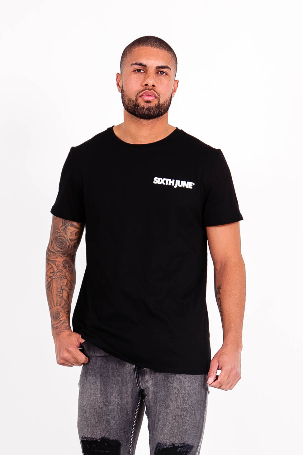 Sixth June - T-shirt logo avant arrière noir