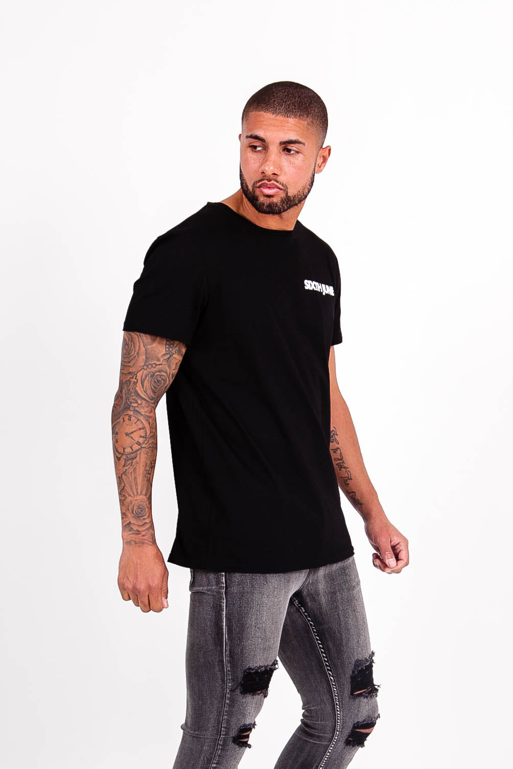 Sixth June - T-shirt logo avant arrière noir