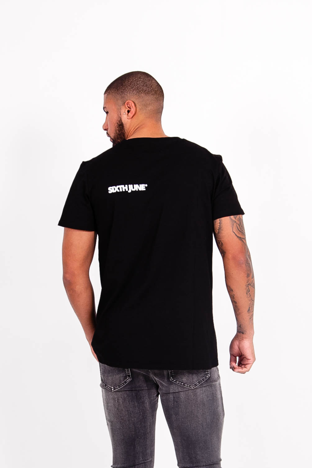 Sixth June - T-shirt logo avant arrière noir