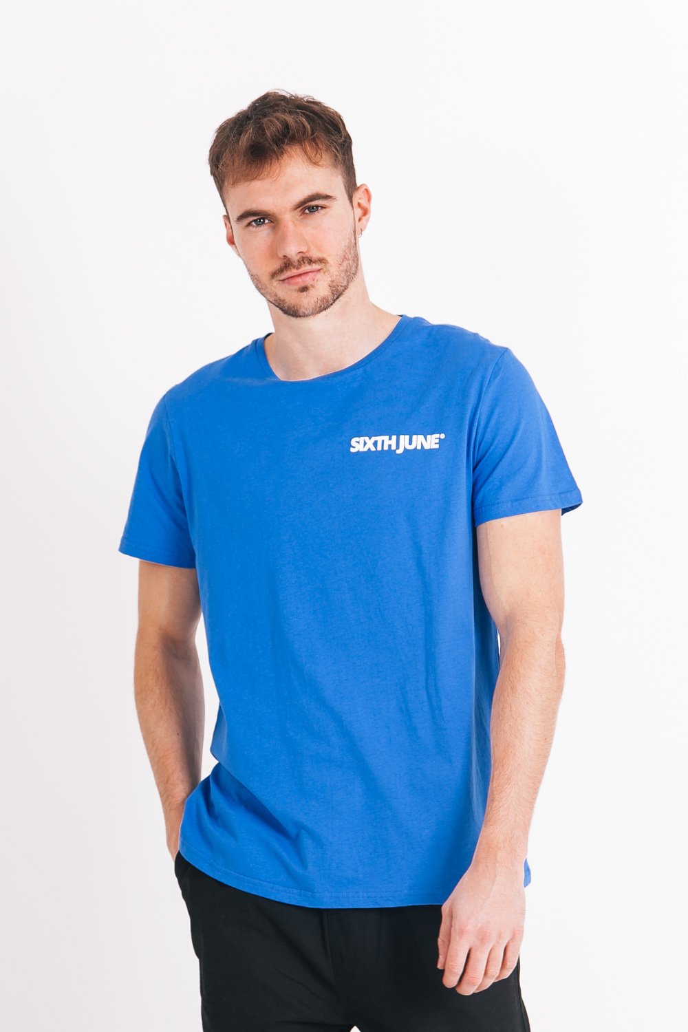 Sixth June - T-shirt logo avant arrière Bleu