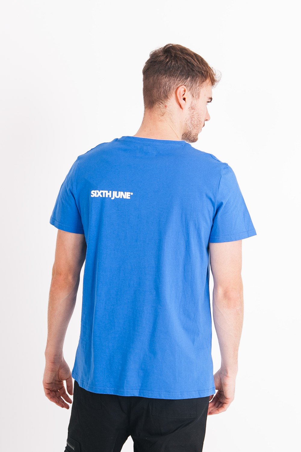 Sixth June - T-shirt logo avant arrière Bleu