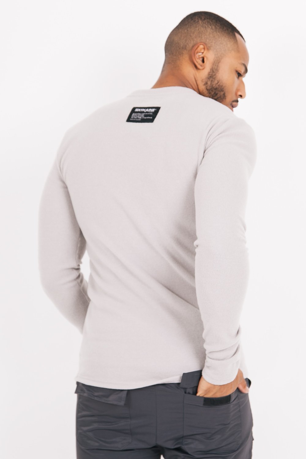 Sixth June - T-shirt polaire logo Gris clair