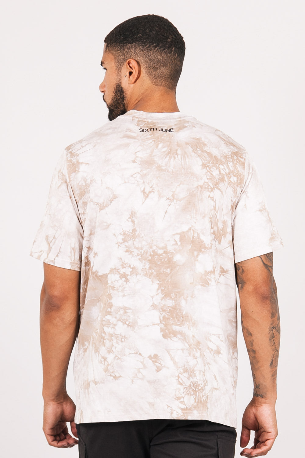 Sixth June - T-shirt aigle tie and dye beige