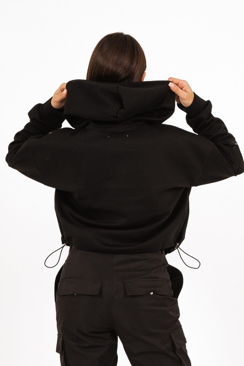 Sixth June - Sweat capuche cargo Noir