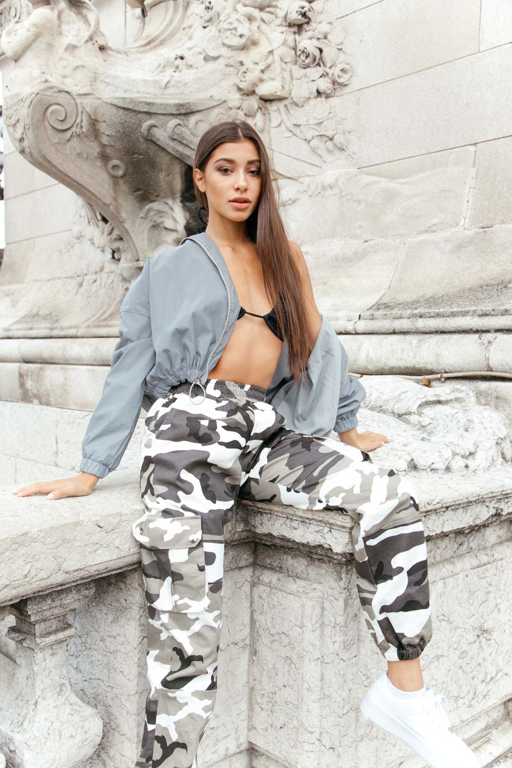 Sixth June - Veste réfléchissante logo gris clair