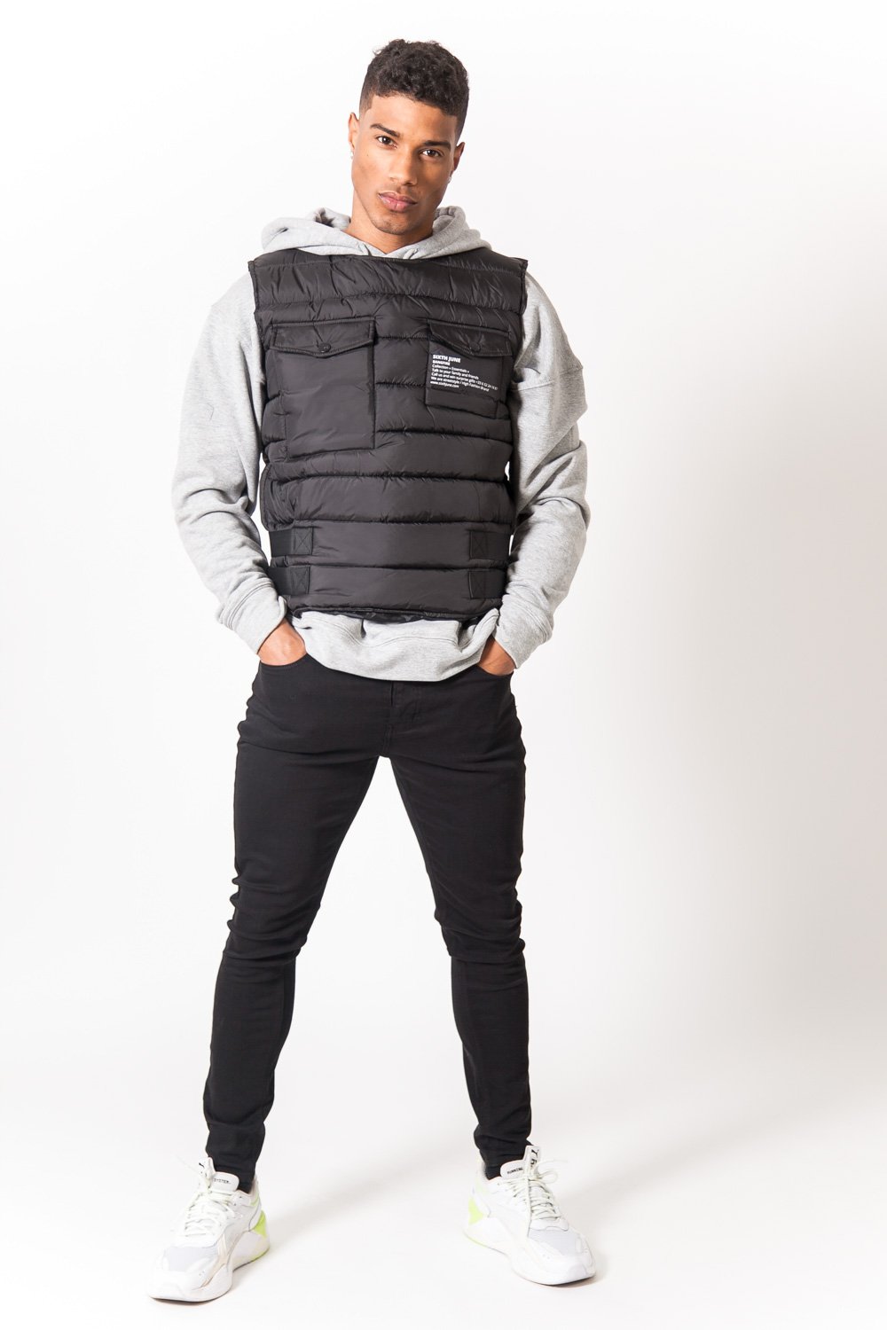 Sixth June - Veste bangfire matelassée sans manches Noir